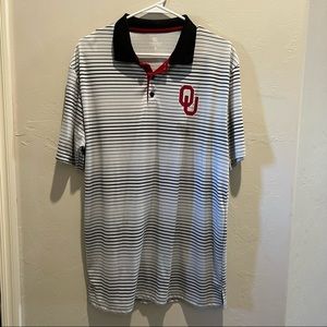 Mens OU Oklahoma Sooners collard shirt small spot